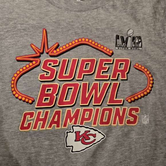 Nike Kansas City Chiefs Super Bowl LVIII Champions Graphic Tee Youth M - Picture 3 of 6